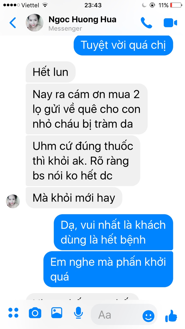 Phản hồi feedback Kem Bôi Da Thuần Mộc